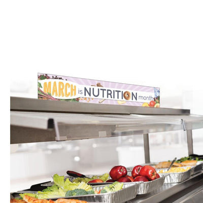March is Nutrition Month Cafeteria Serving Counter Sign