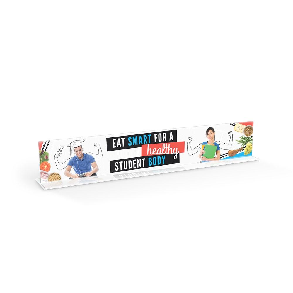 Eat Smart for a Healthy Student Body Cafeteria Serving Counter Sign Set