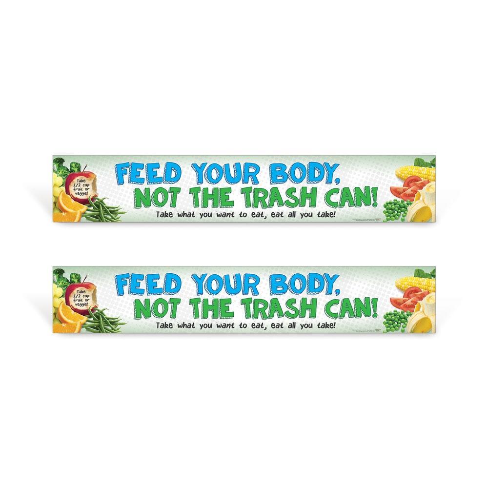 Cafeteria Food Waste Sign Set