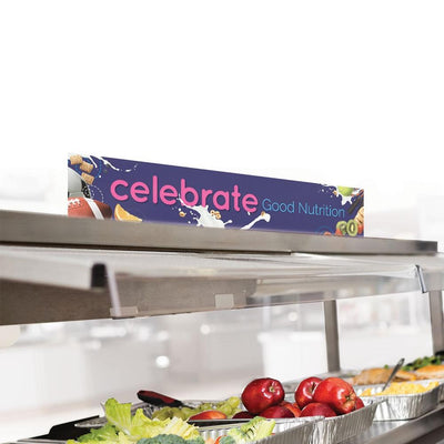 Celebrate Good Nutrition Cafeteria Serving Counter Sign