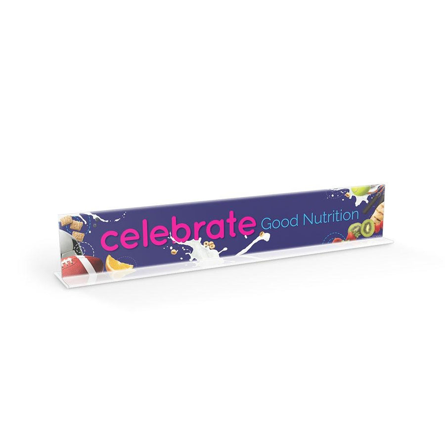 Celebrate Good Nutrition Cafeteria Serving Counter Sign