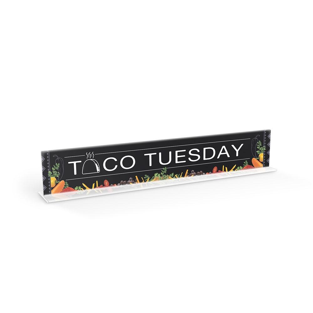 Taco Tuesday Cafeteria Serving Counter Sign