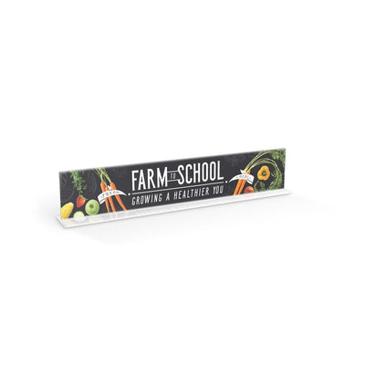 Farm to School Cafeteria Serving Counter Sign