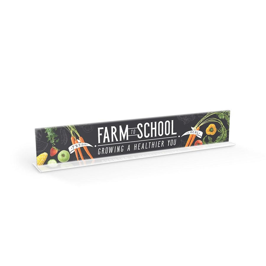 Farm to School Cafeteria Serving Counter Sign