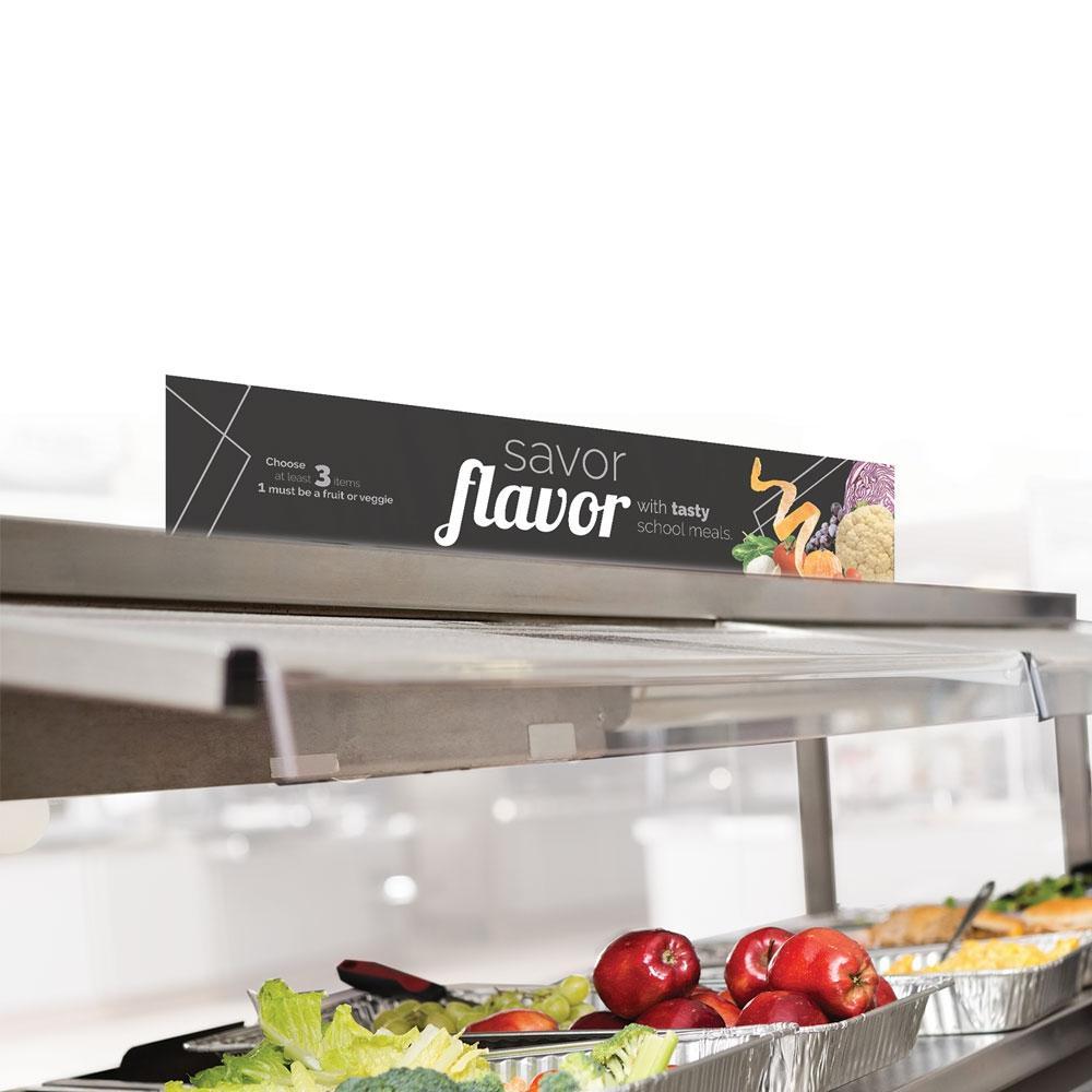 Savor Flavor Cafeteria Serving Counter Sign