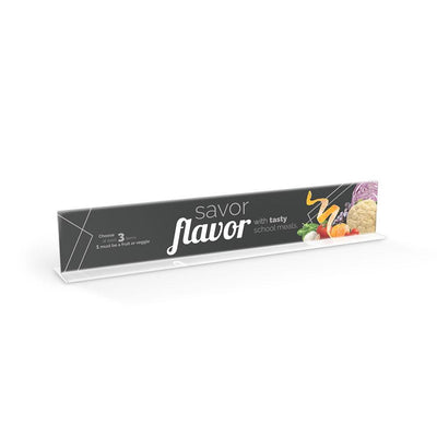 Savor Flavor Cafeteria Serving Counter Sign