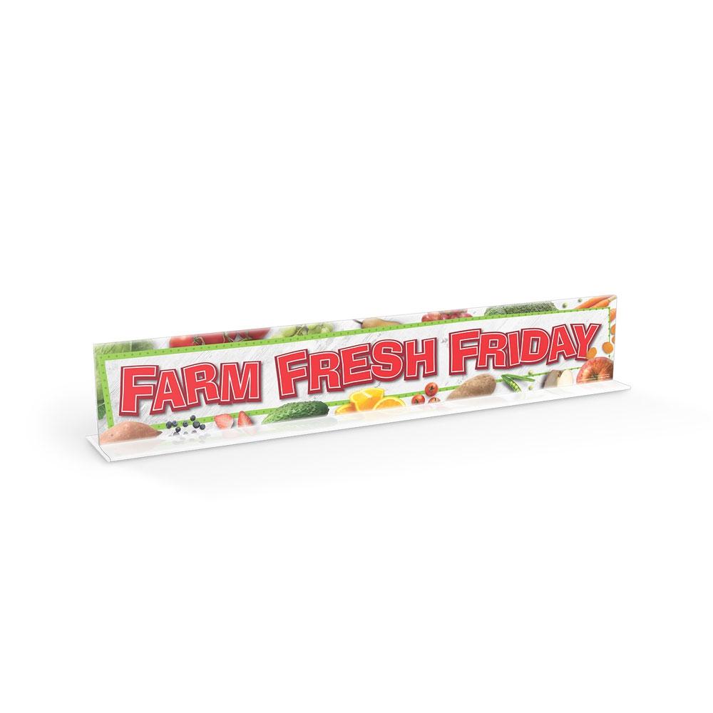 Farm Fresh Friday Cafeteria Serving Counter Sign
