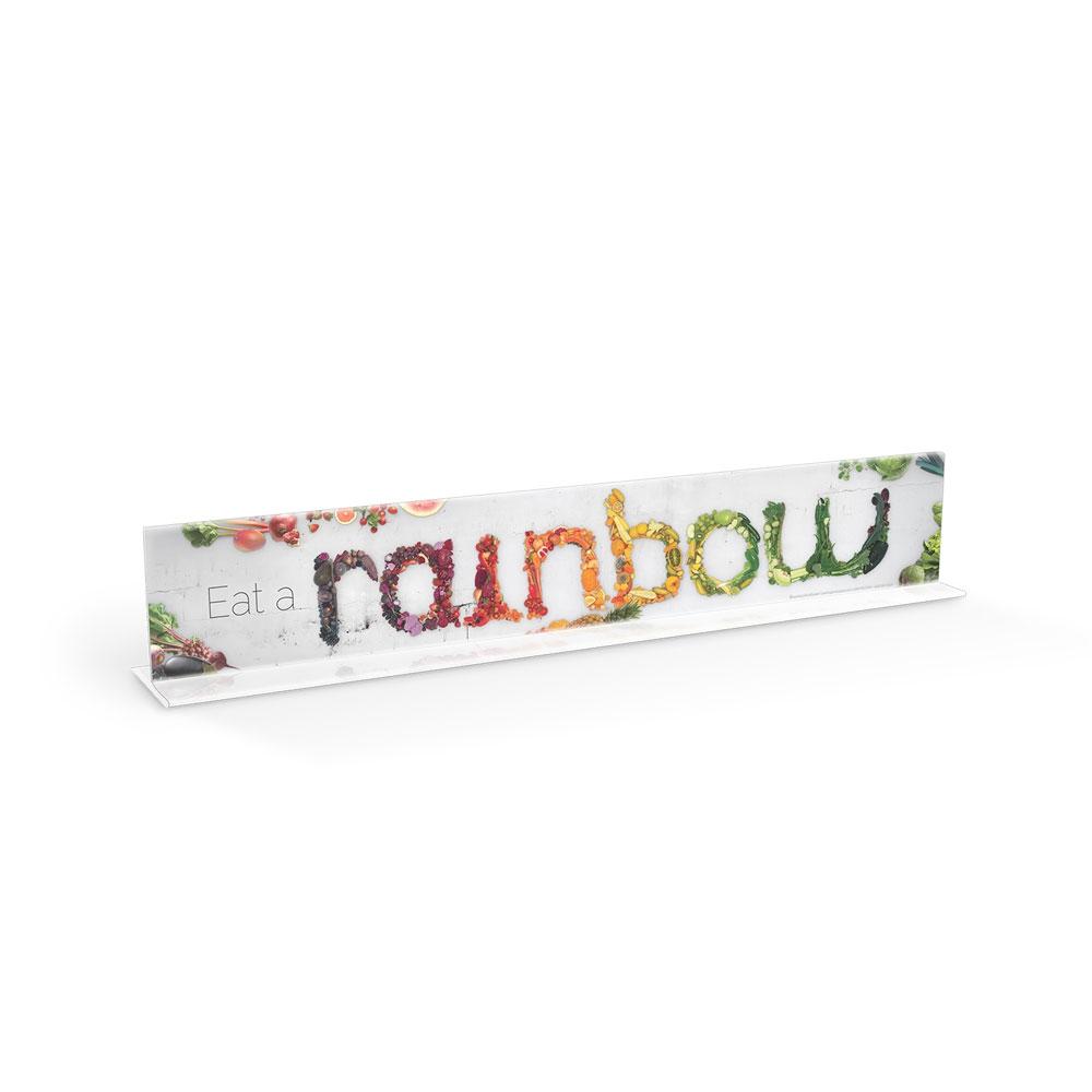 Eat a Rainbow Cafeteria Serving Counter Sign