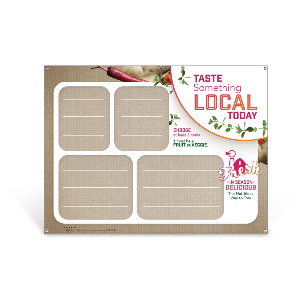 Farm to School Dry Erase Menu Board