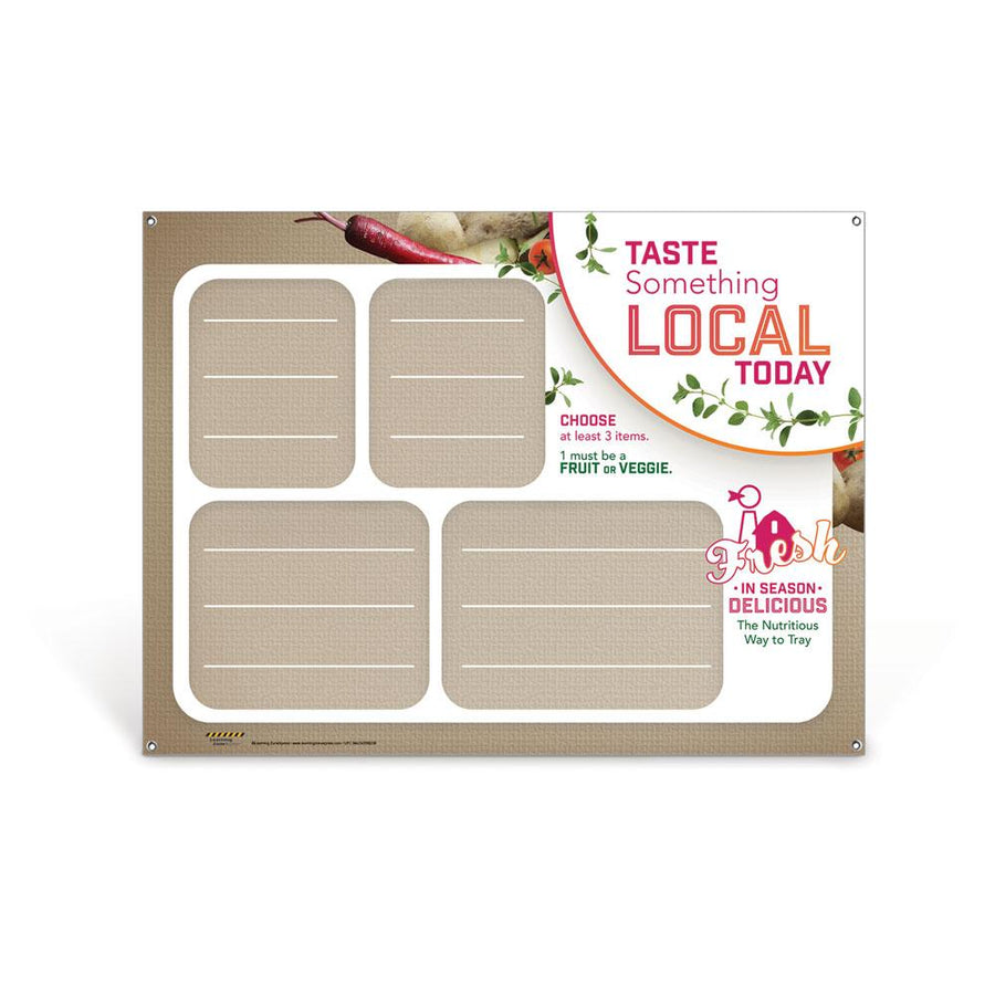 Farm to School Dry Erase Menu Board