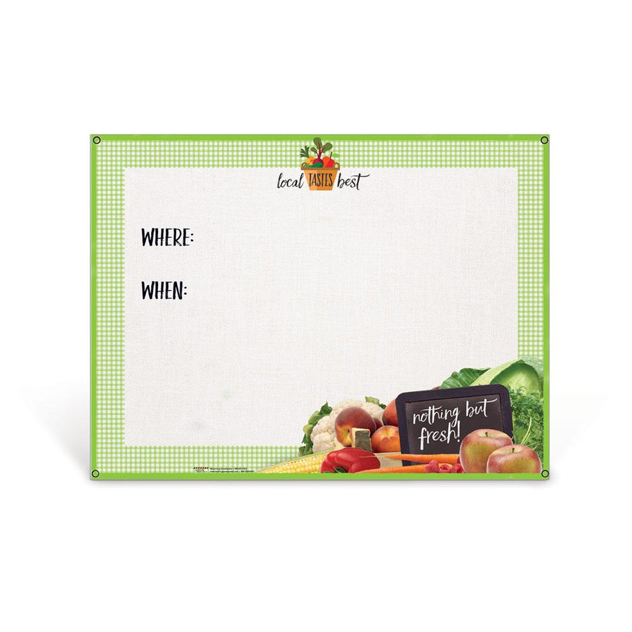 Farmers Market Dry Erase Menu Board