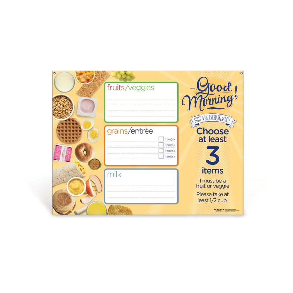 Breakfast Dry Erase Menu Board