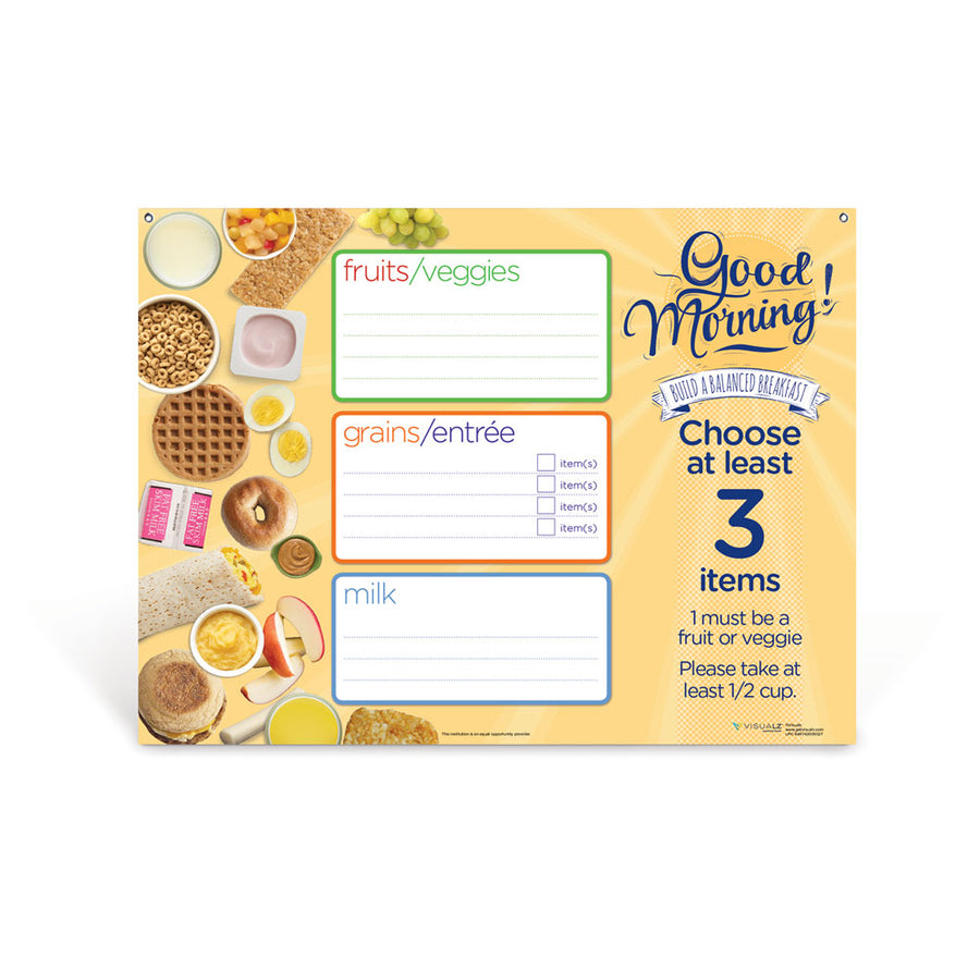 Breakfast Dry Erase Menu Board