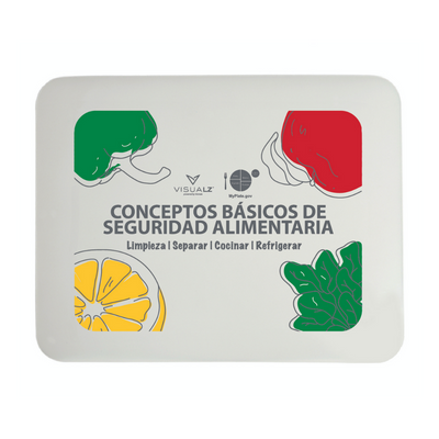 Spanish Food Safety Cutting Board Kit
