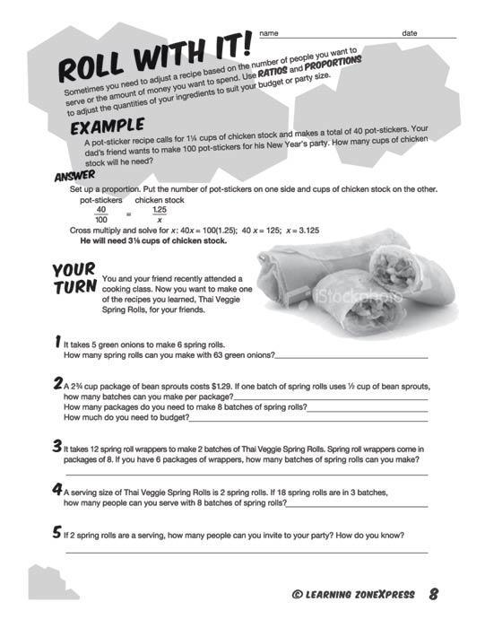 Math Activities in Nutrition Activity Book