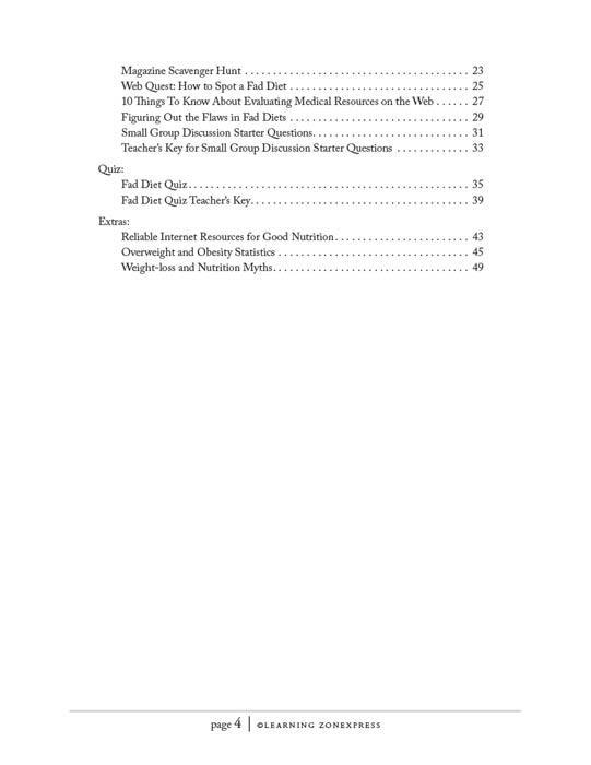 Debunking Diet Myths Mini-Unit